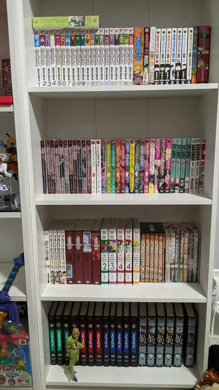 Koleksi buku manga yang beragam