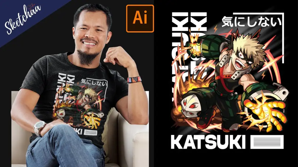 Berbagai desain kaos anime berkualitas tinggi