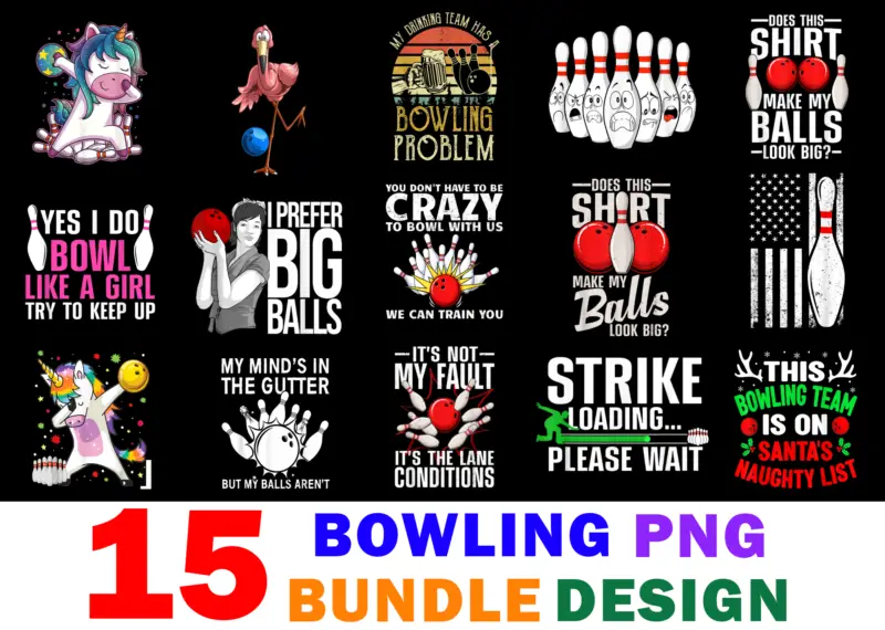 Berbagai desain kemeja bowling anime