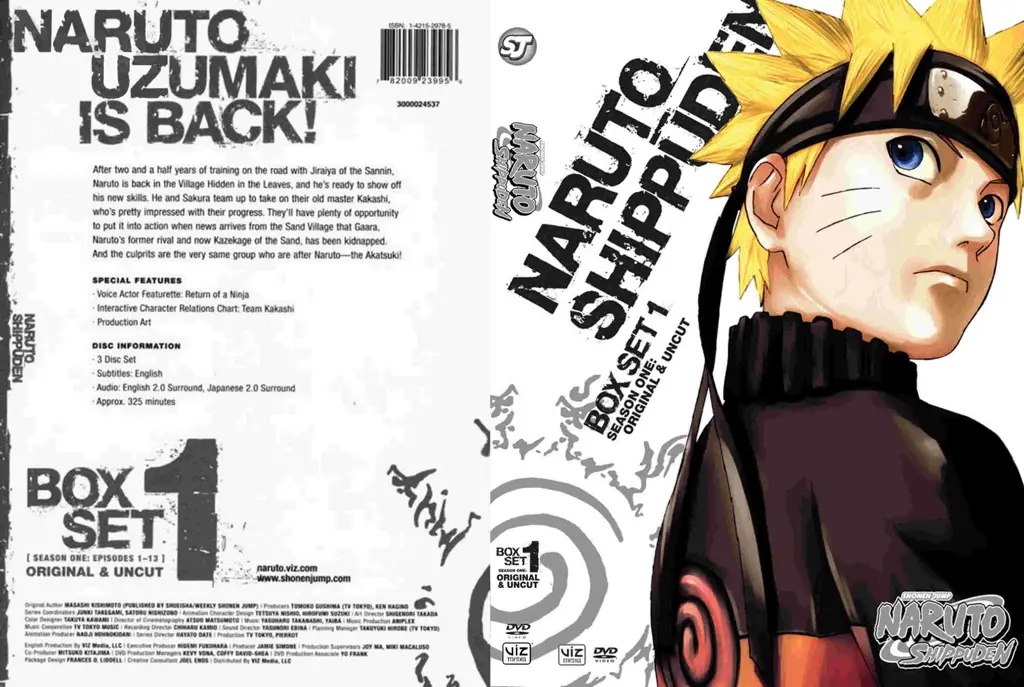 Gambar set kotak DVD Naruto Shippuden