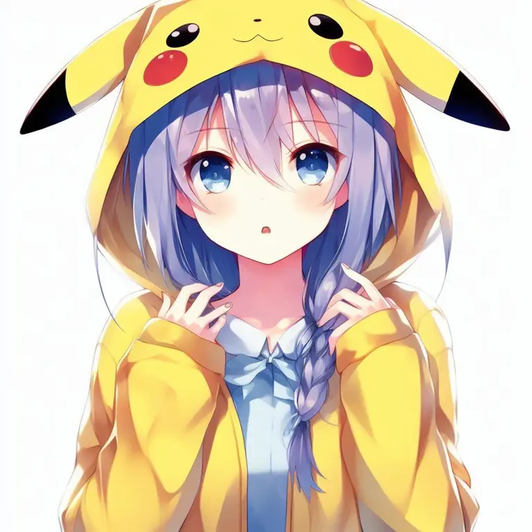 Berbagai fanart Pikachu gadis anime dengan gaya berbeda-beda