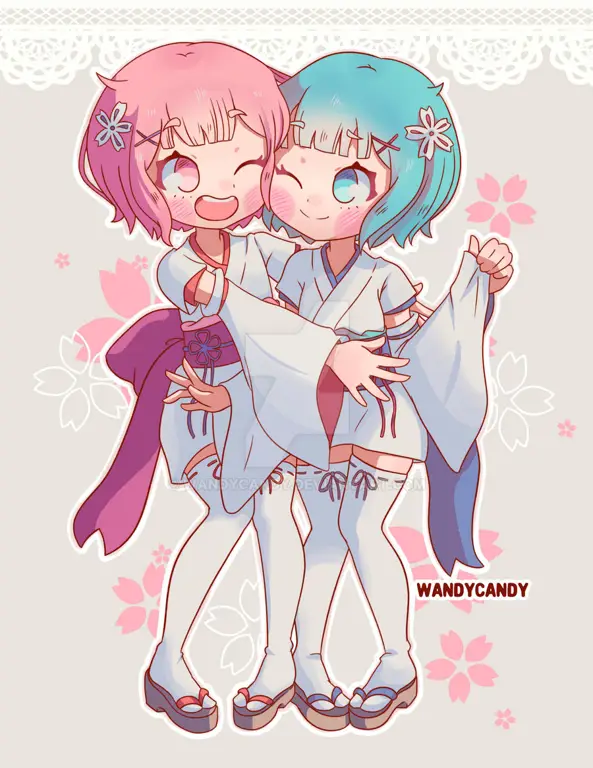 Koleksi Fanart Ram dan Rem Gambar fanart Ram dan Rem