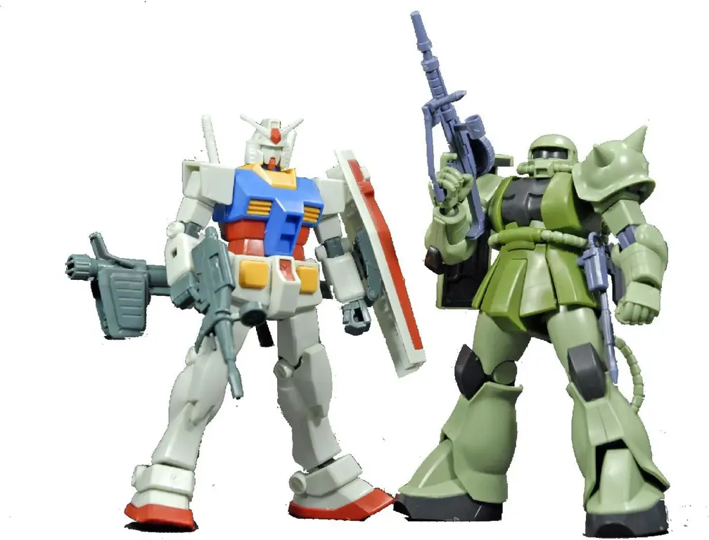 Berbagai macam model Gunpla dengan desain yang unik