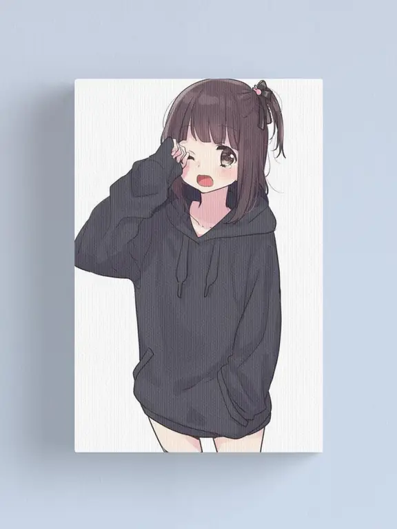 Berbagai desain hoodie anime perempuan