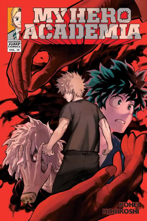 Buku komik Boku no Hero Academia edisi fisik.