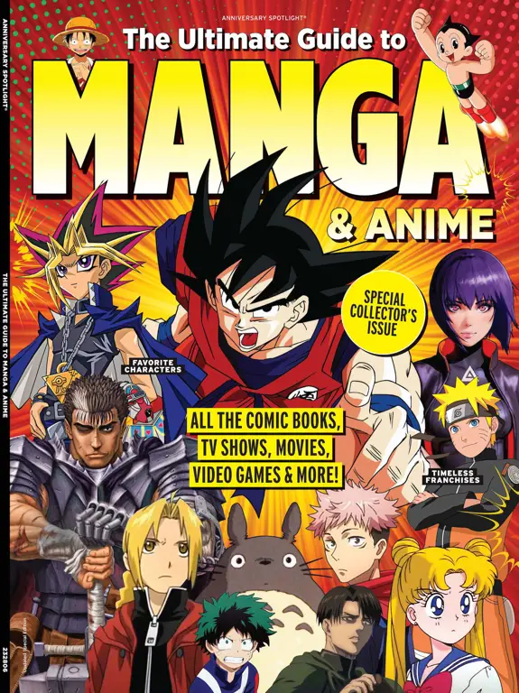 Berbagai macam buku manga dengan genre yang berbeda