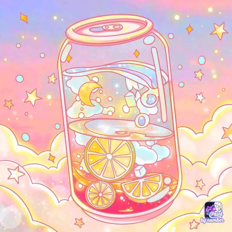 Berbagai minuman shoujo dengan warna-warna pastel yang cantik