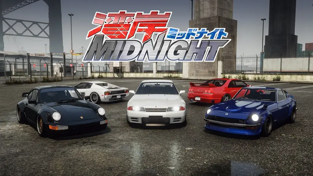 Gambar berbagai mobil sport dalam anime Wangan Midnight