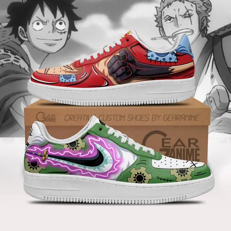 Sepatu Sneakers dengan desain Anime