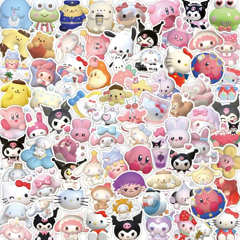 Gambar stiker anime imut