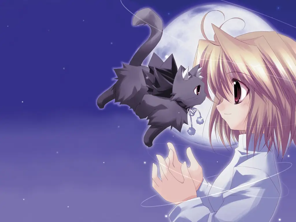 Gambar wallpaper anime cat girl resolusi tinggi