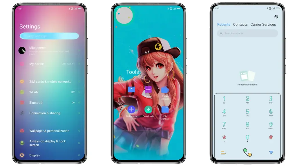 Wallpaper anime berkualitas tinggi untuk Xiaomi MIUI 10