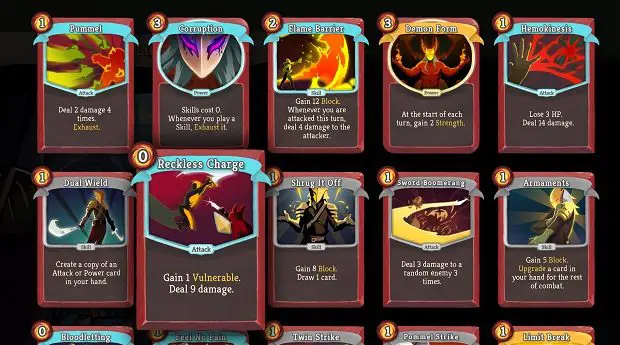 Gambar kombinasi kartu di Slay the Spire