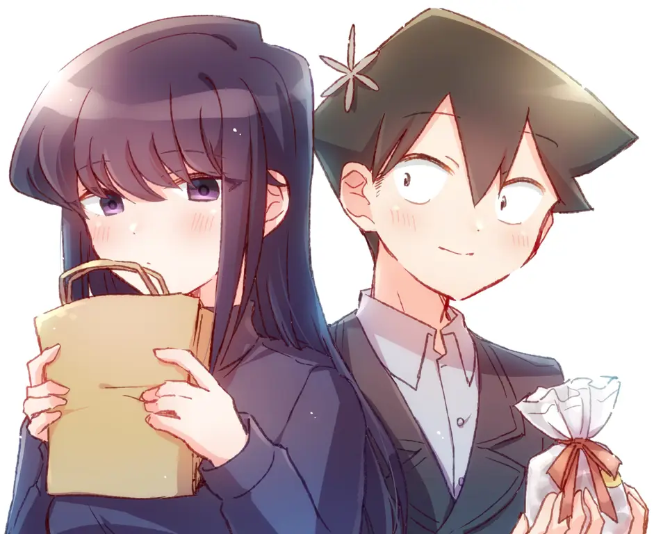 Gambar Komi Shoko dan Tadano Hitohito