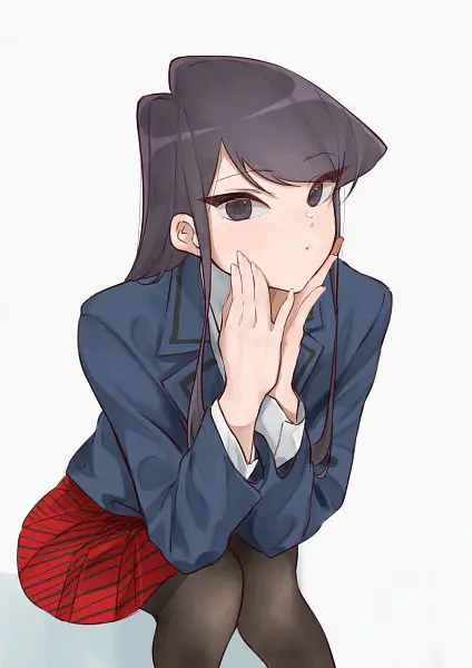 Gambar fanart Komi Shouko yang cantik