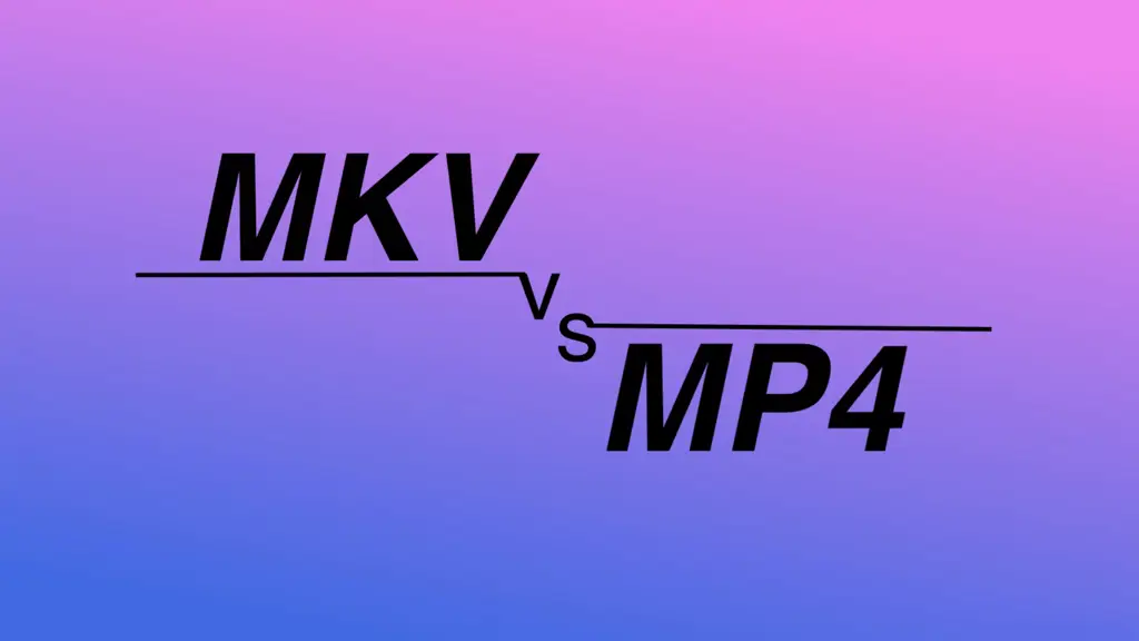 Grafik perbandingan kompatibilitas MKV dan MP4