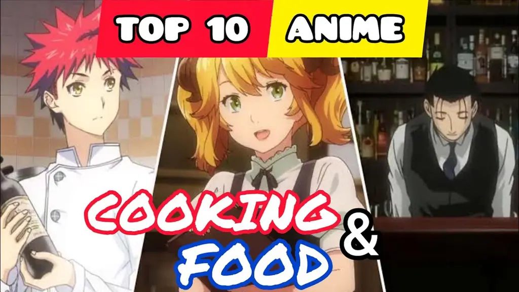 Gambar anime yang menampilkan kompetisi memasak