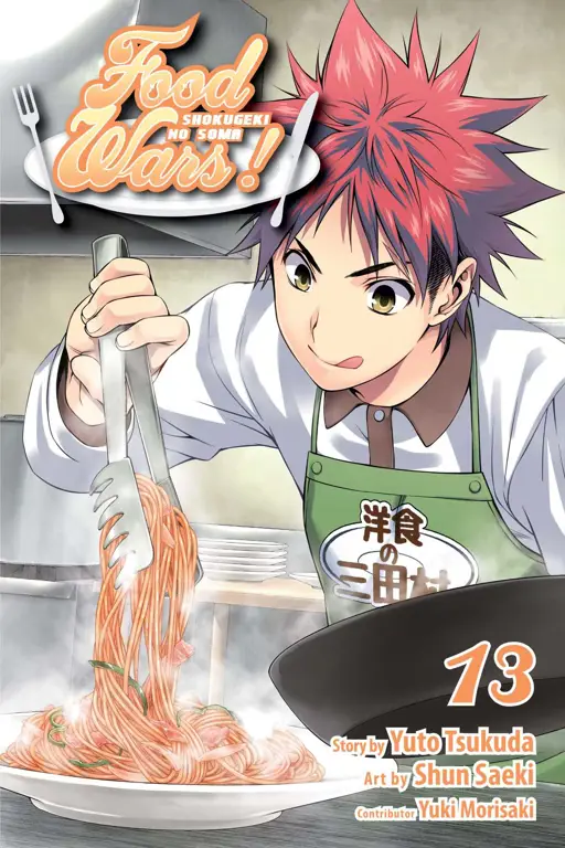 Adegan kompetisi memasak di Shokugeki no Soma 144