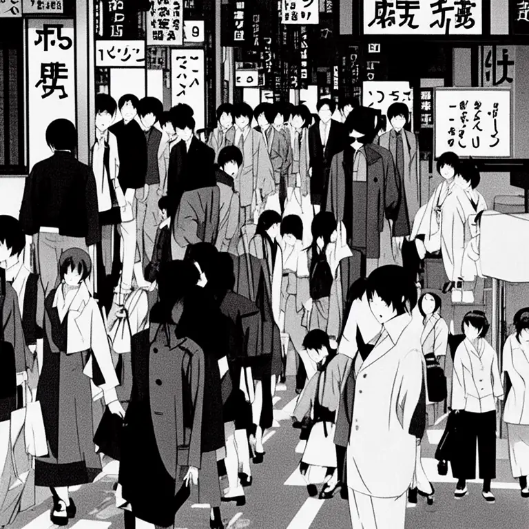 Komunitas Anime yang Semarak Kerumunan orang-orang di konvensi anime