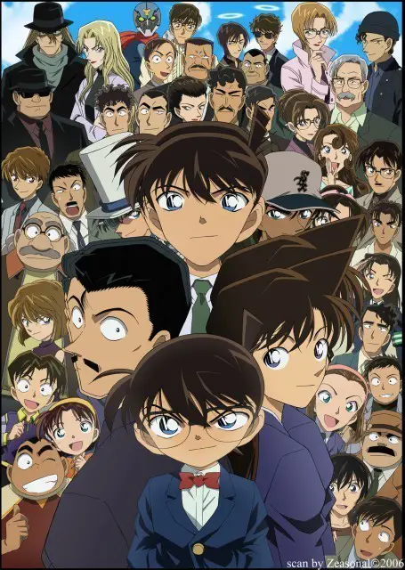 Gambar komunitas penggemar Detective Conan sedang berdiskusi