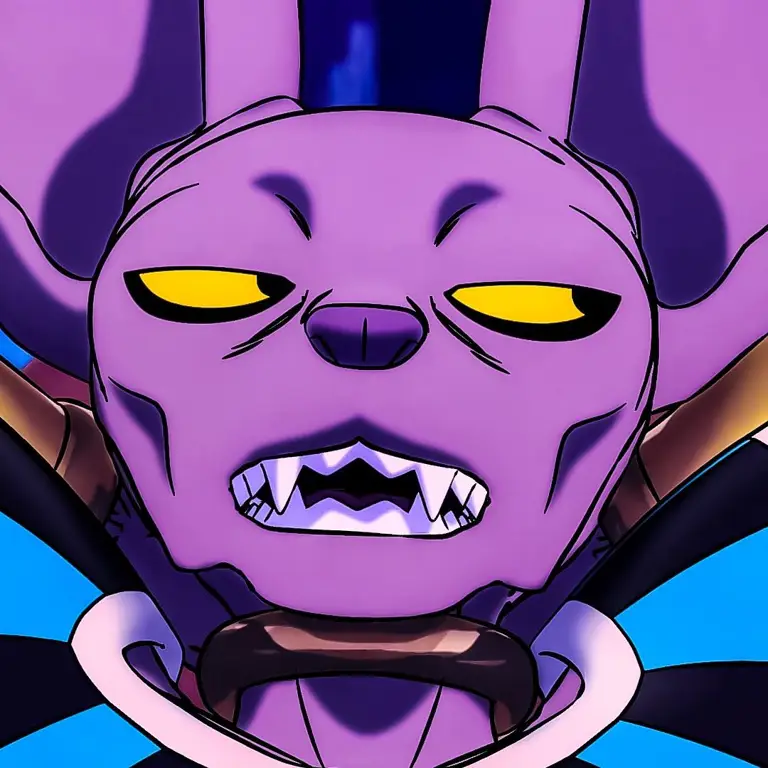 Close up tinju Beerus