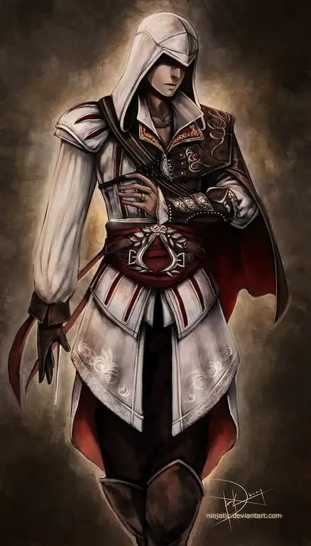 Gambar Ezio Auditore, Assassin terkenal dari era Renaissance