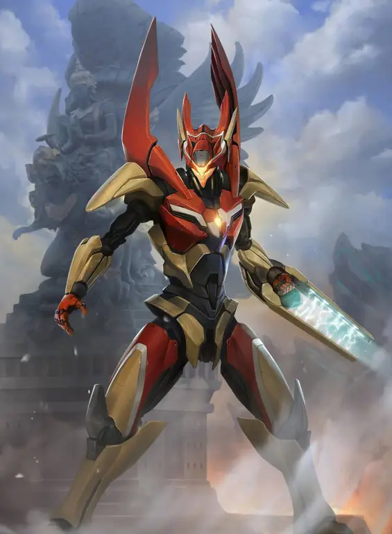 Konsep desain Garuda dalam anime