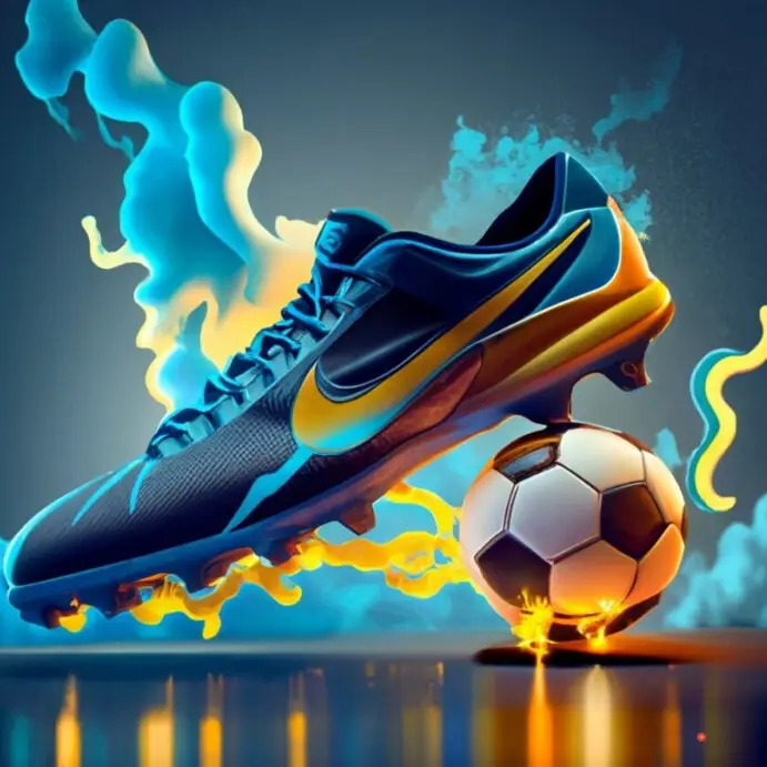 Konsep desain sepatu bola Nike x Blue Lock