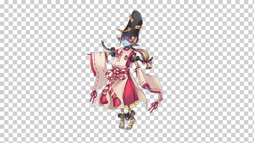 Ilustrasi seorang Onmyoji Jepang