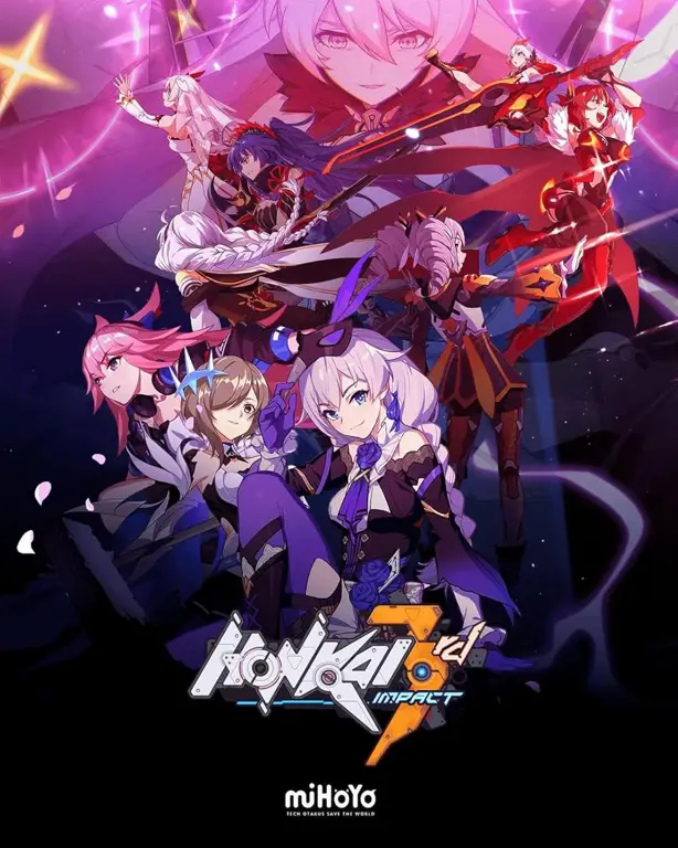 Konsep poster film Honkai Impact 3rd