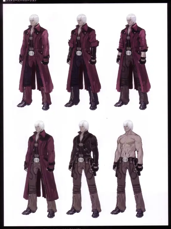 Konsep seni anime Devil May Cry