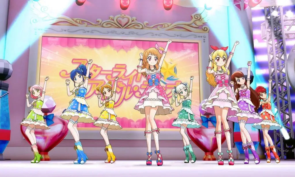 Suasana konser Aikatsu yang meriah dan penuh energi