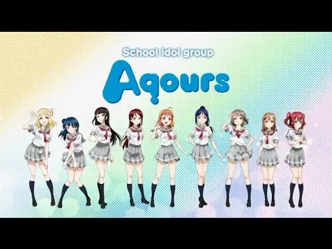 Adegan konser Aqours yang meriah dan penuh energi