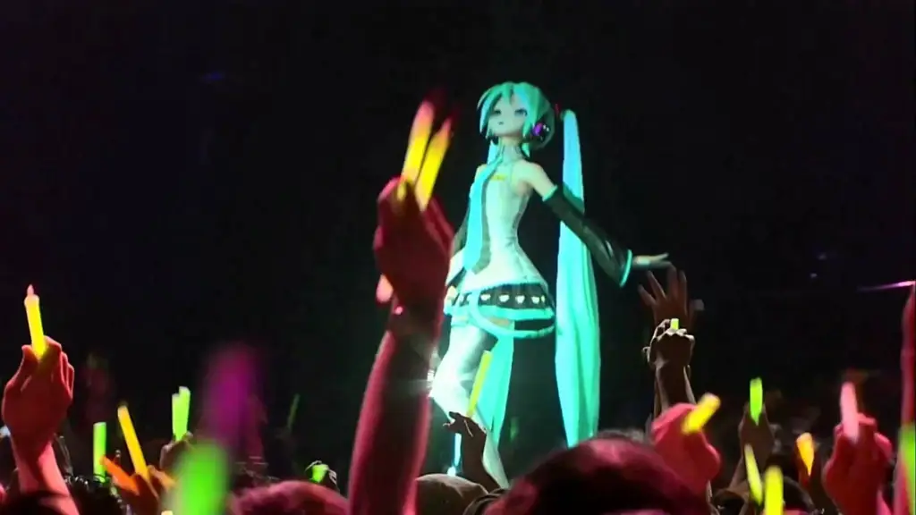 Penampilan holografik Hatsune Miku di konser