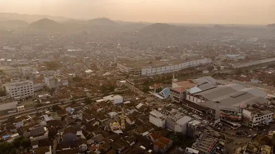 Gambar konstruksi jalan di Bandar Lampung