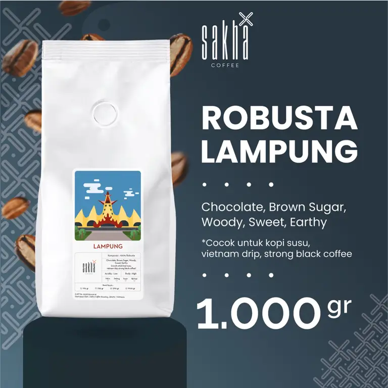 Gambar biji kopi khas Lampung