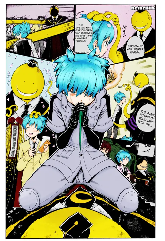 Koro-sensei dan Nagisa Shiota bersama