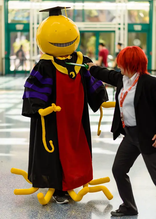 Gambar Koro-sensei, guru gurita kuning di Anime Assassination Classroom