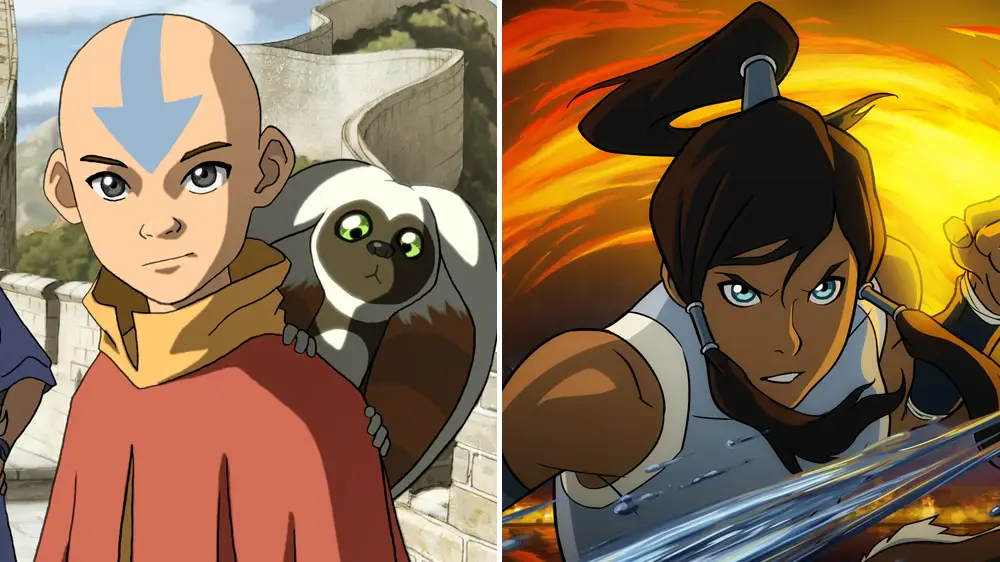 Korra dan Avatar Aang bersama