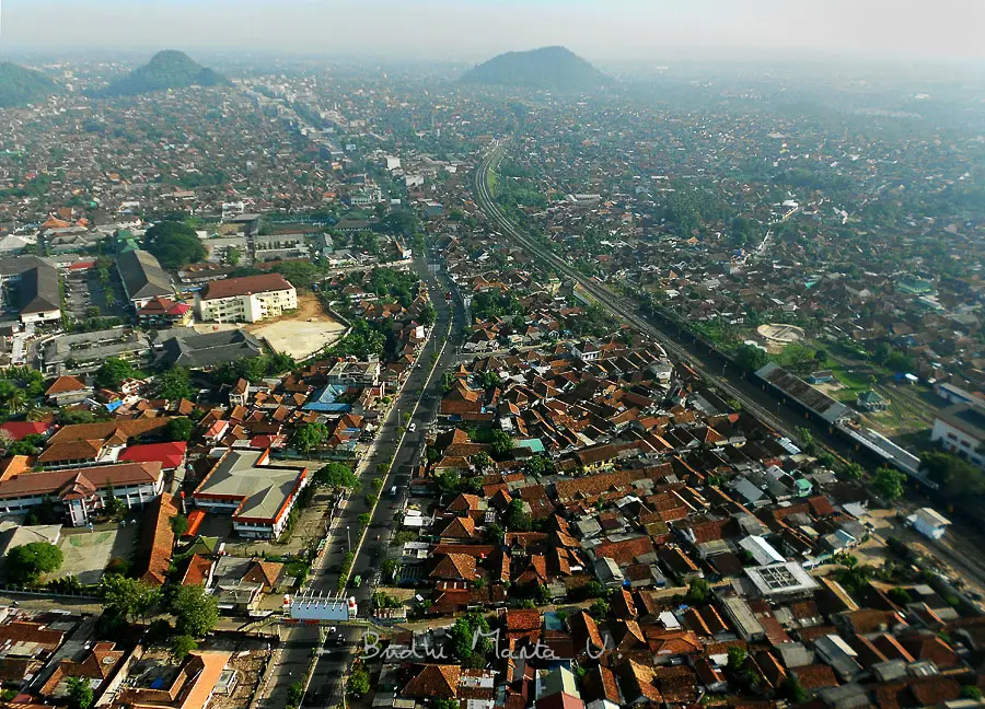 Pemandangan kota Bandar Lampung yang indah