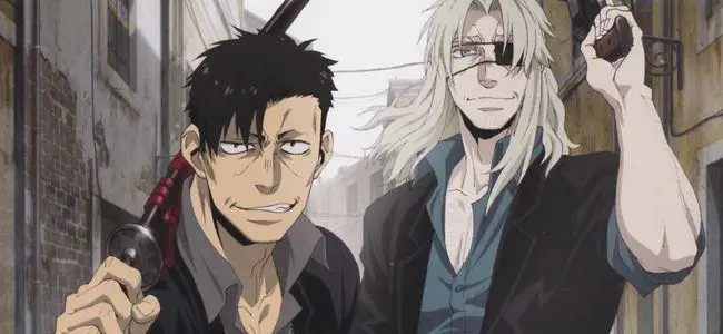 Gambar kota Ergastulum dari anime Gangsta