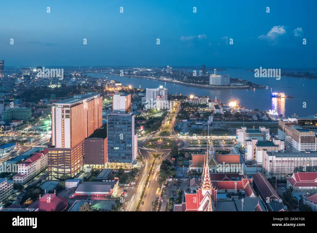 Pemandangan kota Phnom Penh