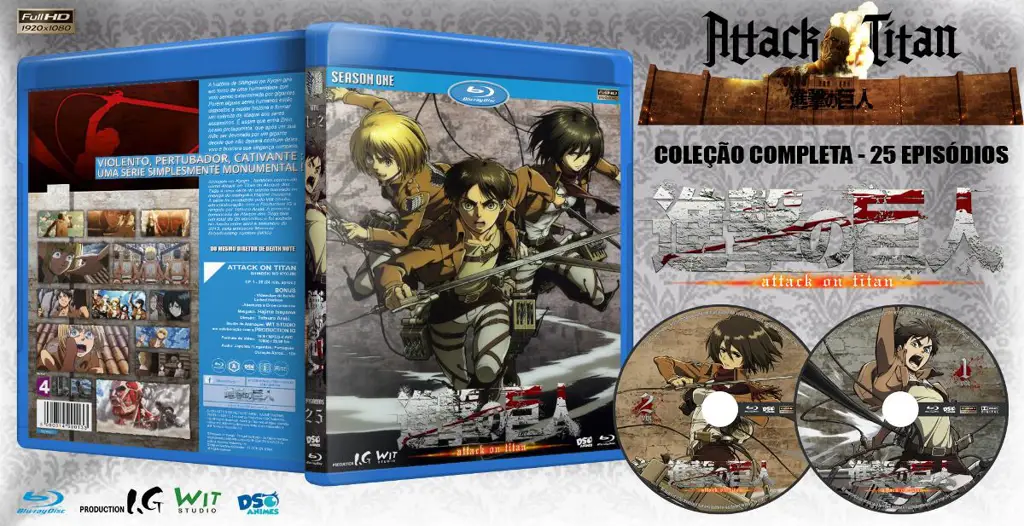 Kotak Blu-ray Shingeki no Kyojin