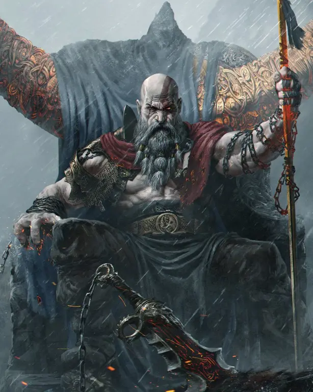 Gambar Kratos dari God of War