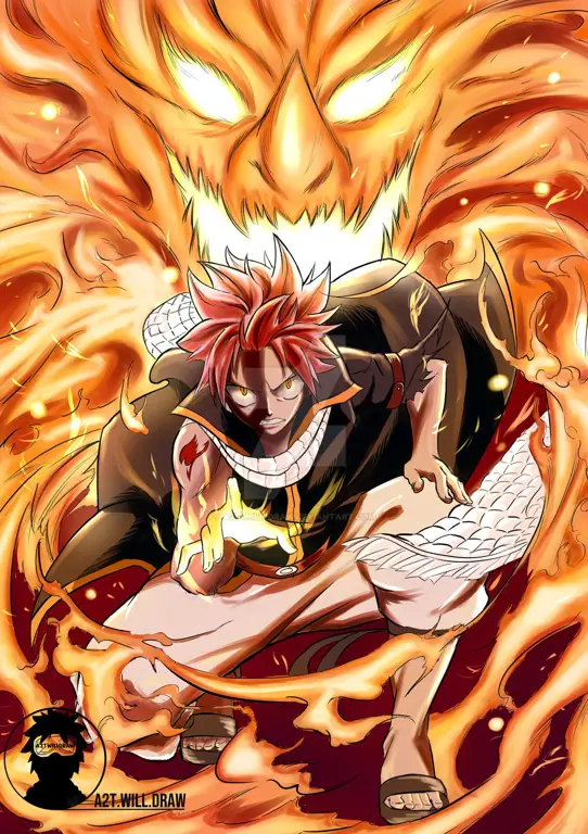 Gambar fanart dari penggemar Fairy Tail