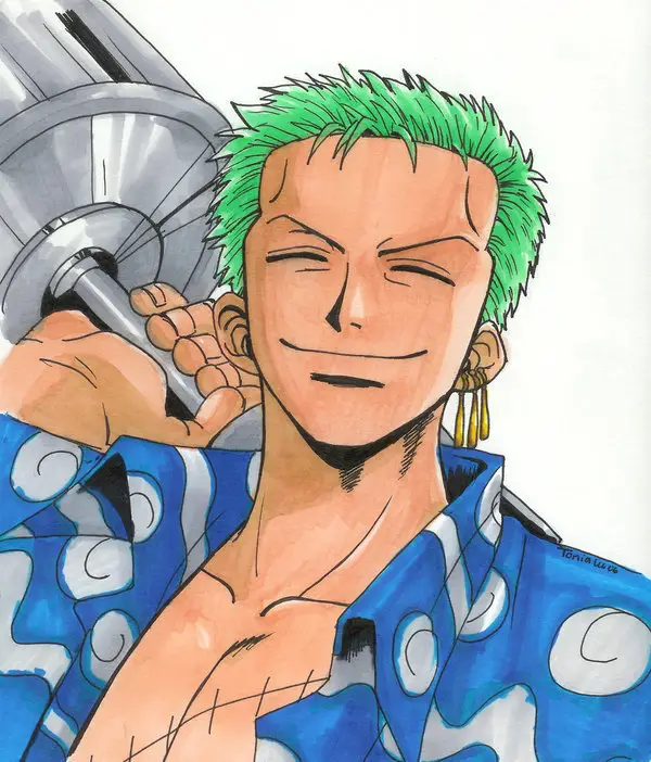 Gambar Fanart Zoro dari One Piece