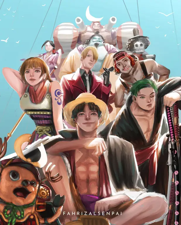 Gambar fan art One Piece episode 226