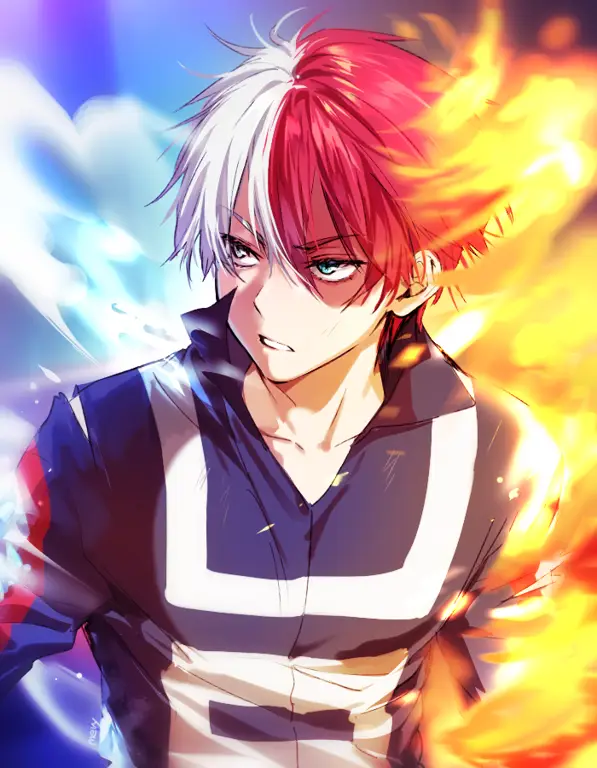 Gambar fanart Shoto Todoroki