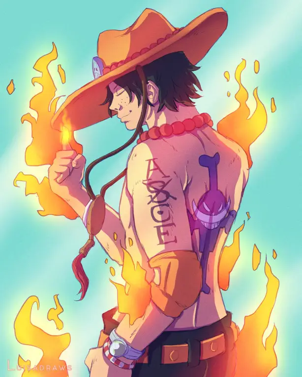 Gambar fanart One Piece karya penggemar