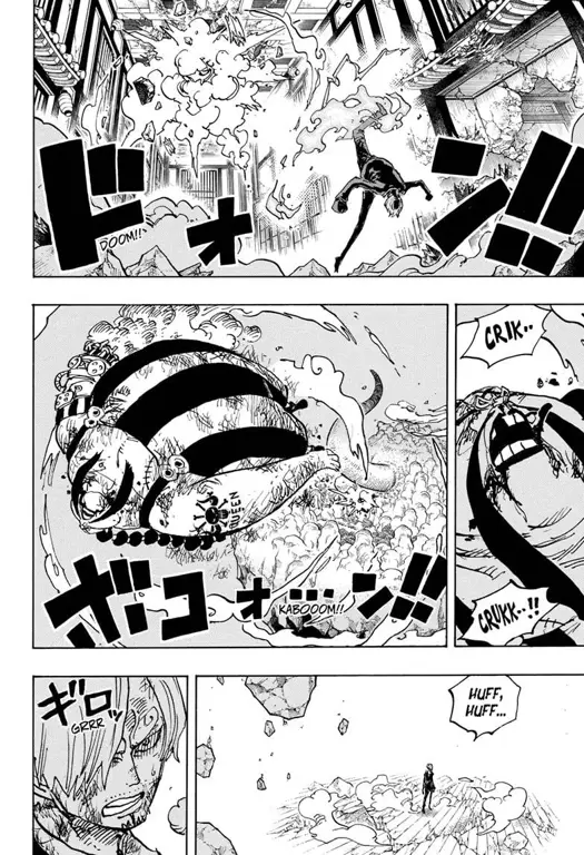 Gambar fanart One Piece chapter 1035 yang dibuat oleh penggemar